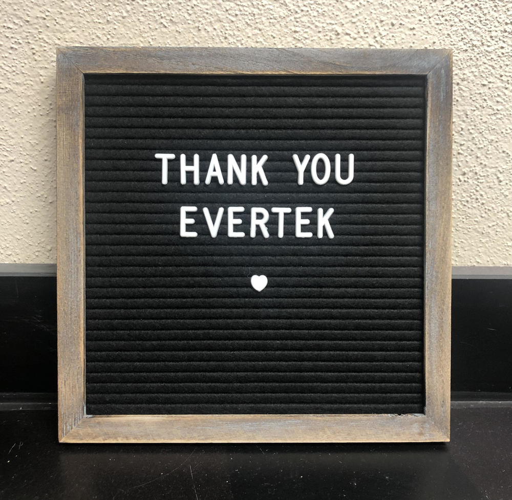 Thanks to Evertek