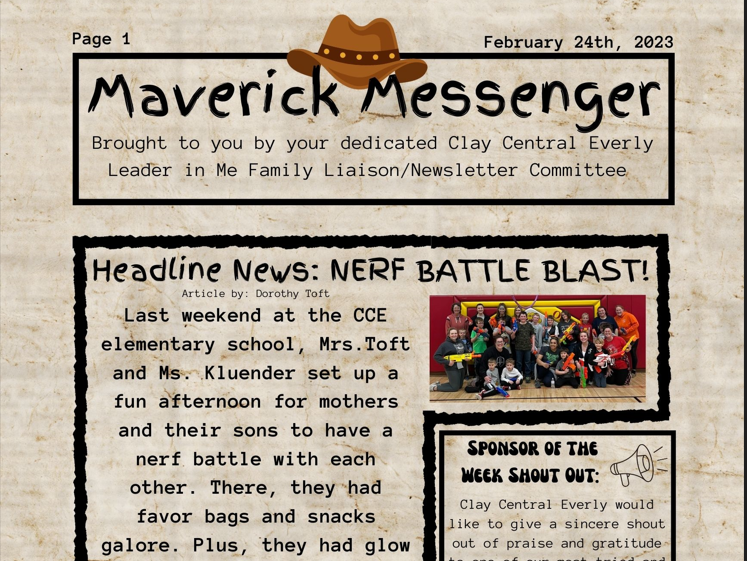 Our Maverick Messenger newsletter! 