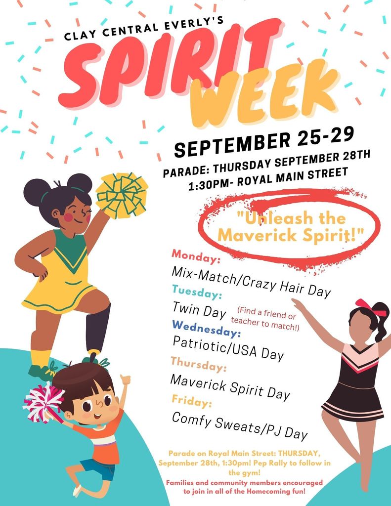 Our Homecoming dress-up days are sure to be a fun way to celebrate our Maverick spirit!